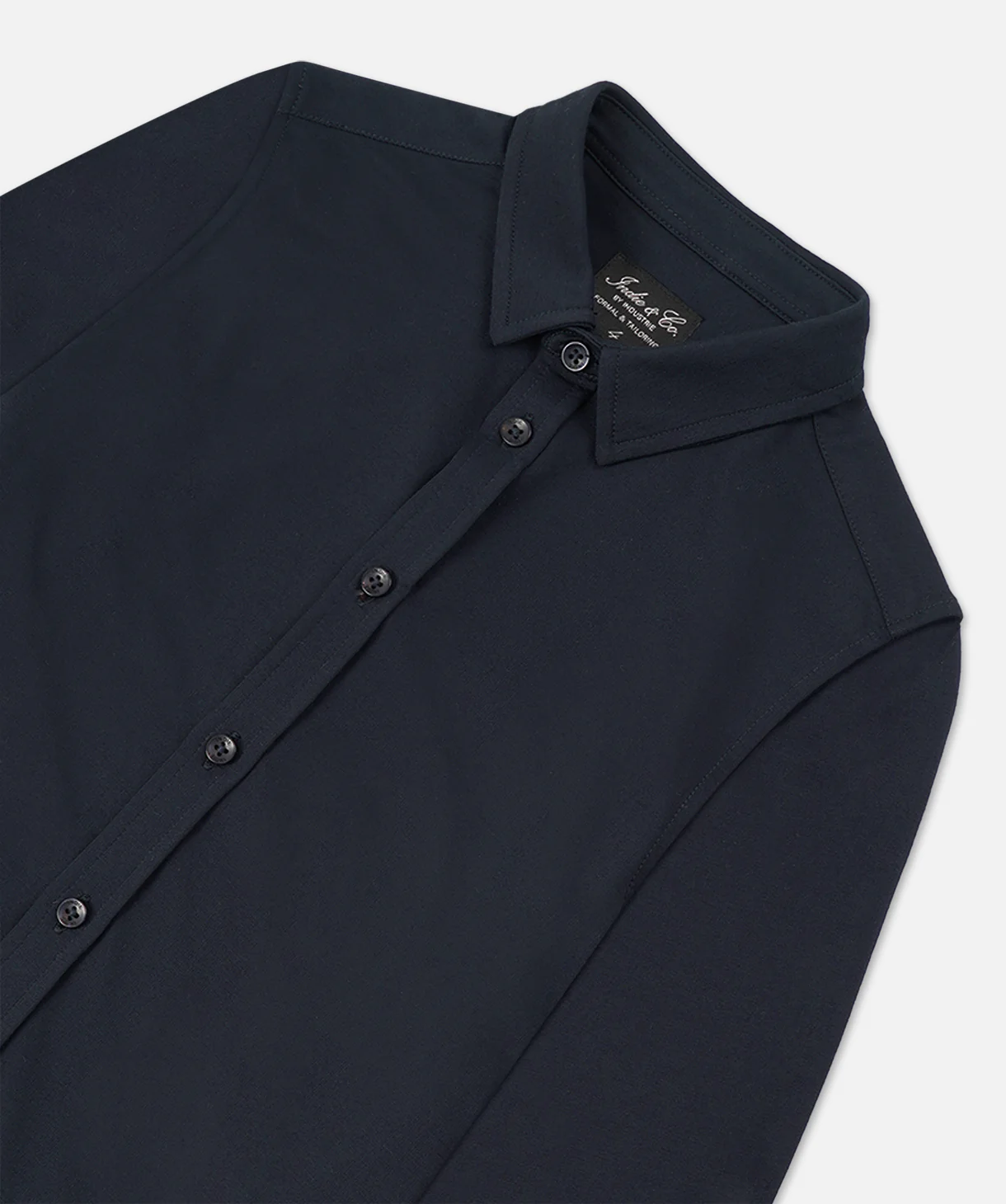 The Valley Long Sleeve Smart Shirt - Navy - Image 2