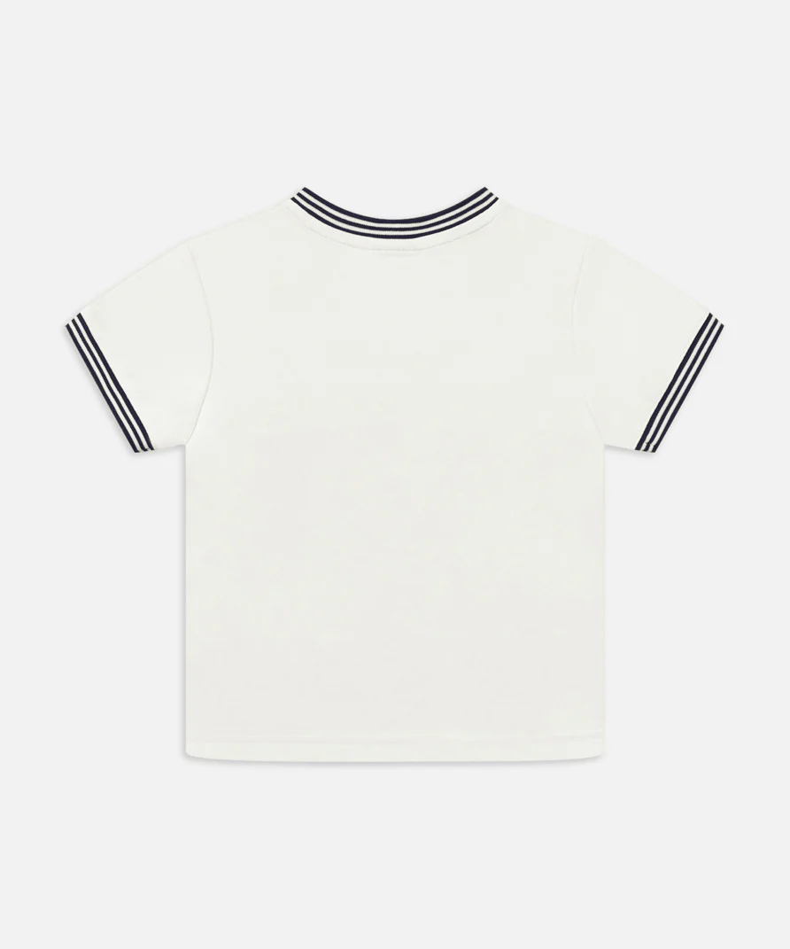 The League Tee - White/Navy - Image 3
