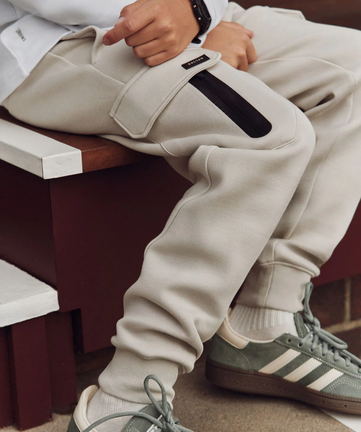 The Roler Romaine Tech Trackie - Stone - Image 2