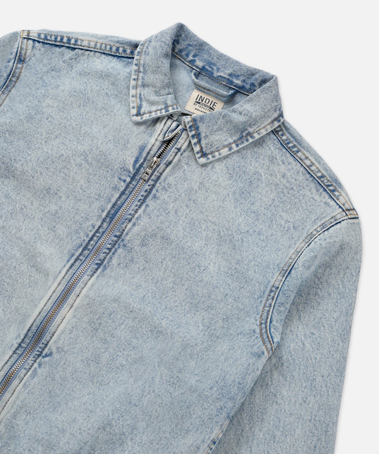 The Blaze Zip-Thru Jacket - Denim - Image 3