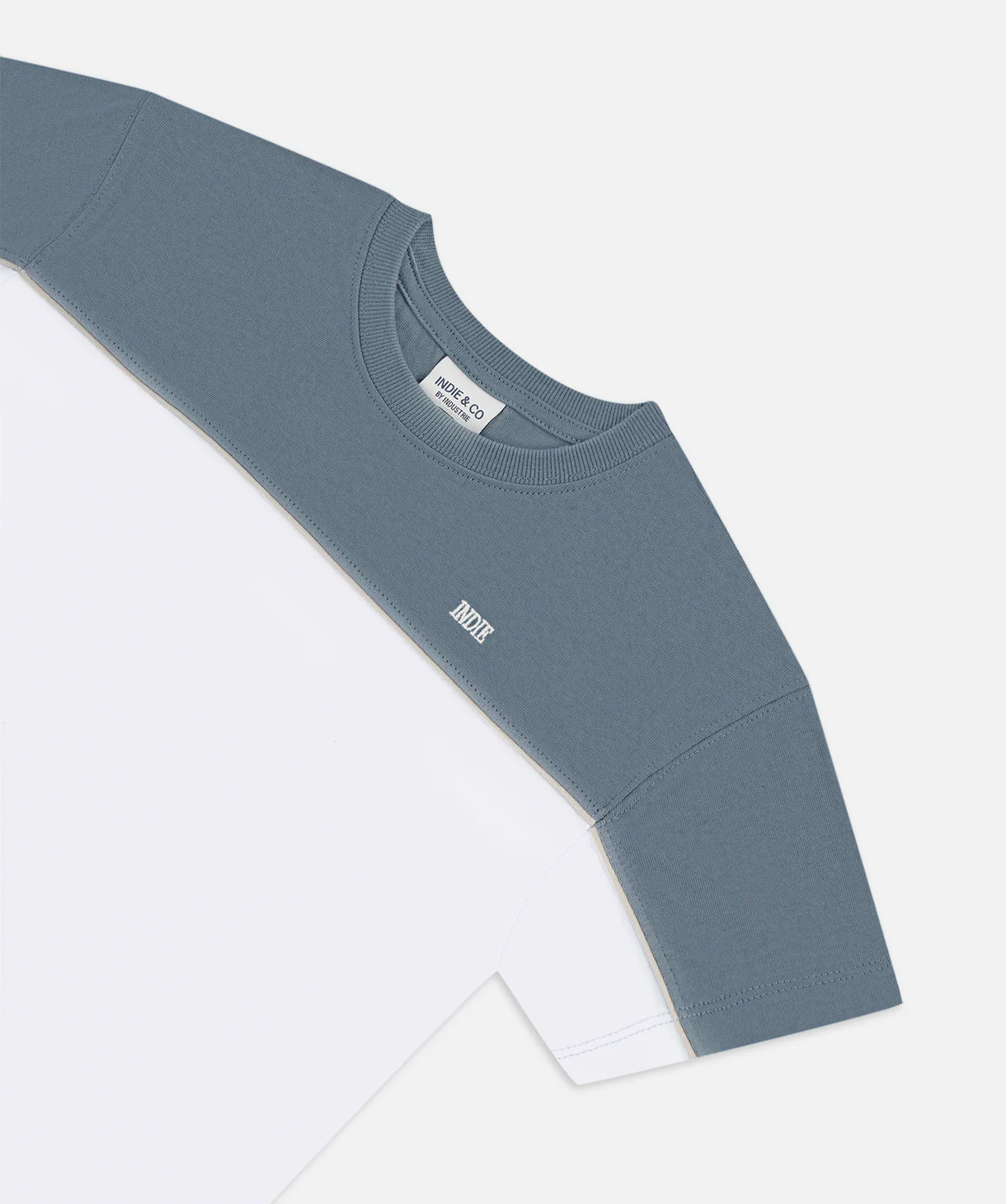 The Sanco Tee - White/Teal - Image 2