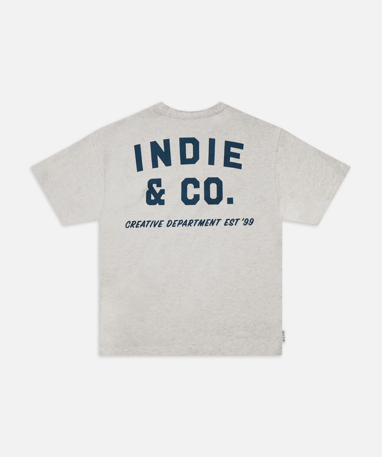 The Camino Tee - Grey Marle/Navy - Image 2