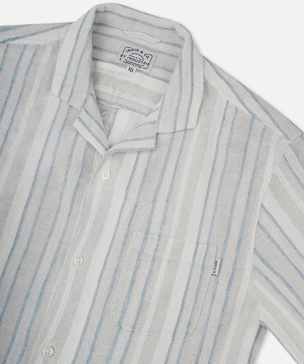 The Indie Livorno S/s Shirt - Stone Multi - Image 3