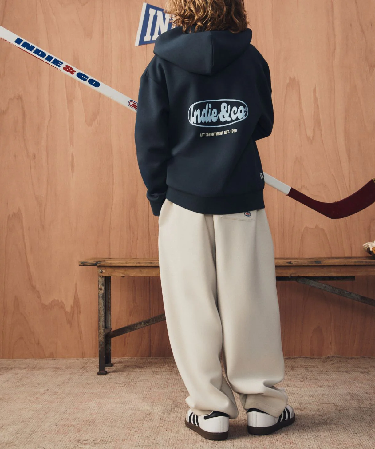 The Recline Baggy Trackpant - Sand - Image 2