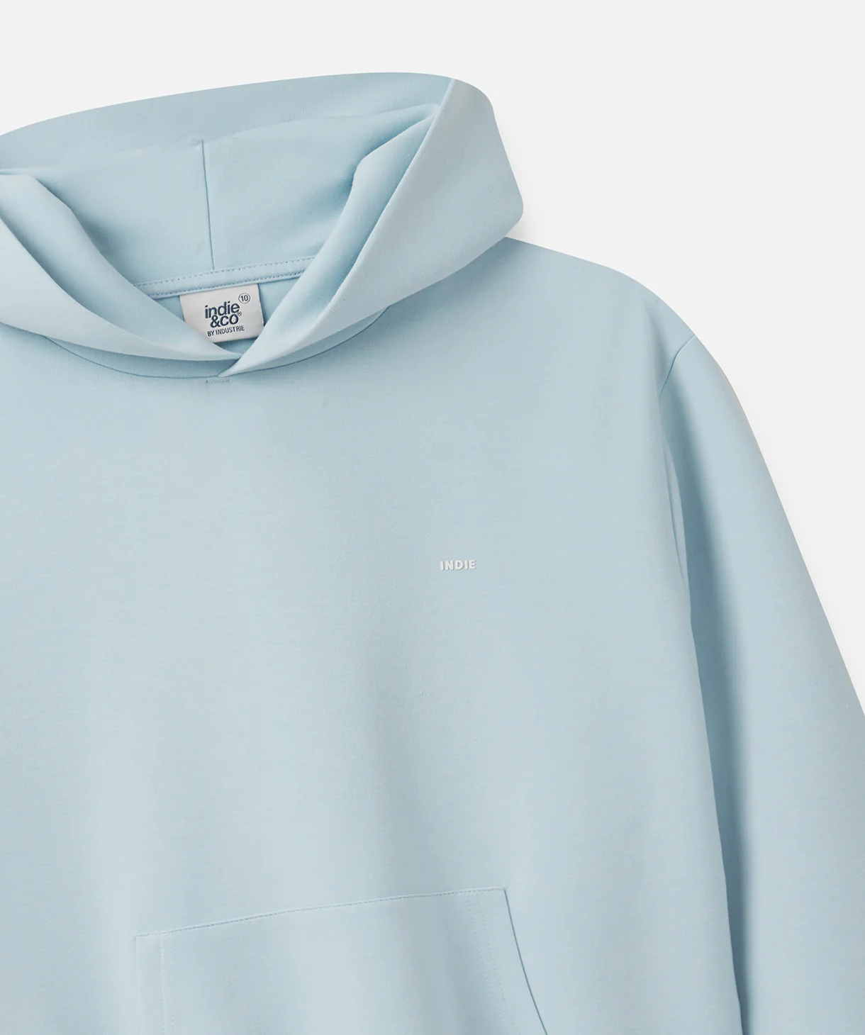 The Washed Tech Hoodie - Pale Blue - Image 2
