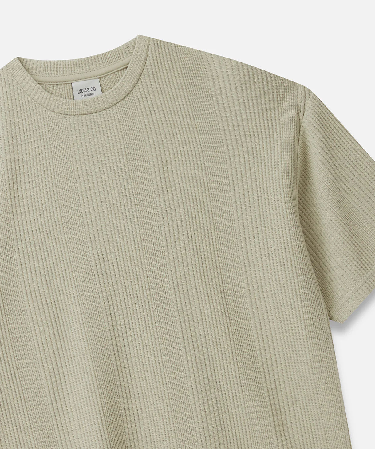The Veneto Waffle Tee - Pebble - Image 2