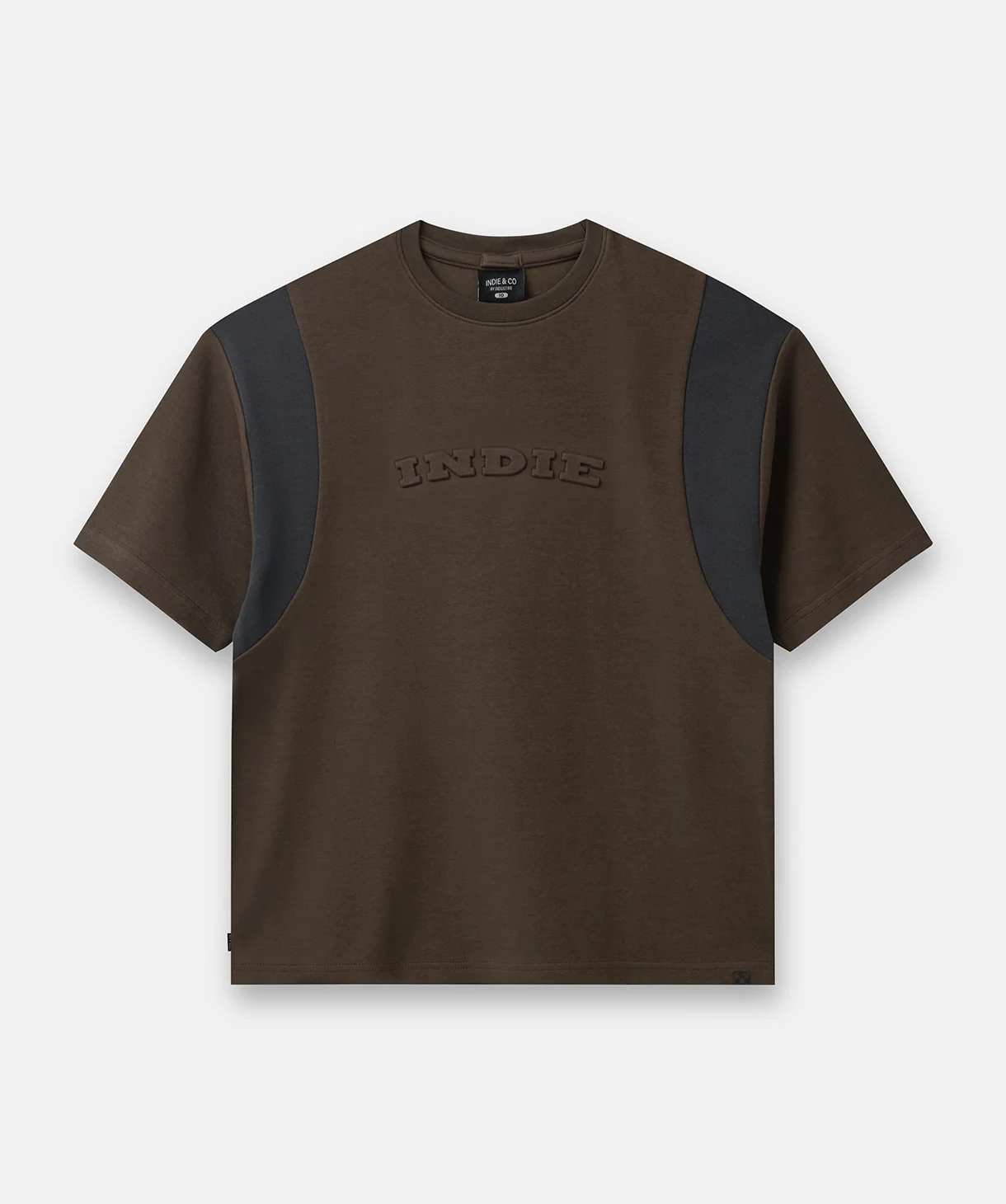 The Pier Embossed Tee - Chocolate