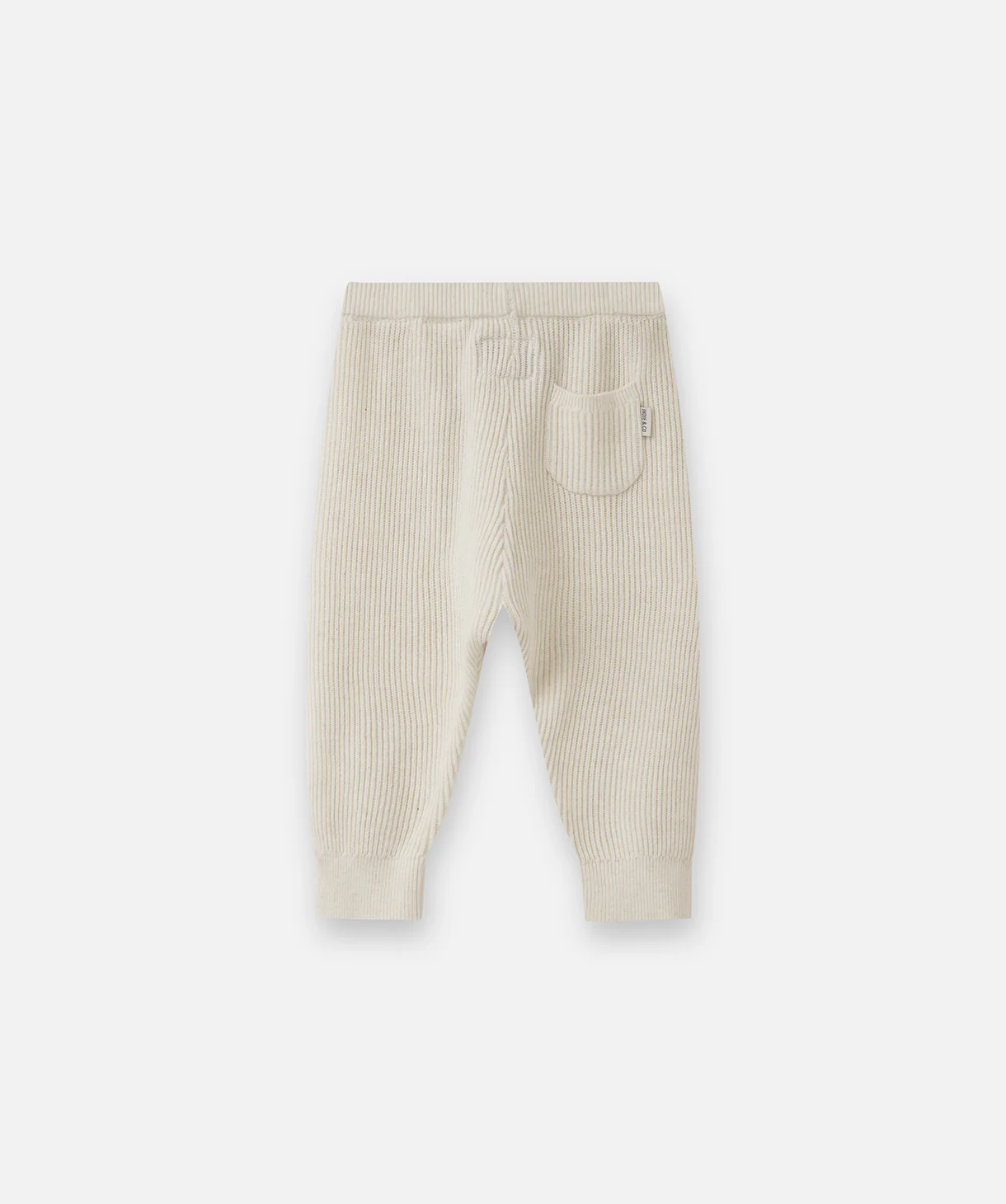 The Summit Knit Trackie - Lt Oat Marle - Image 3