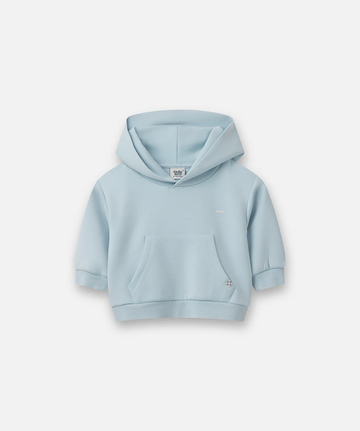 The Washed Tech Hoodie - Pale Blue
