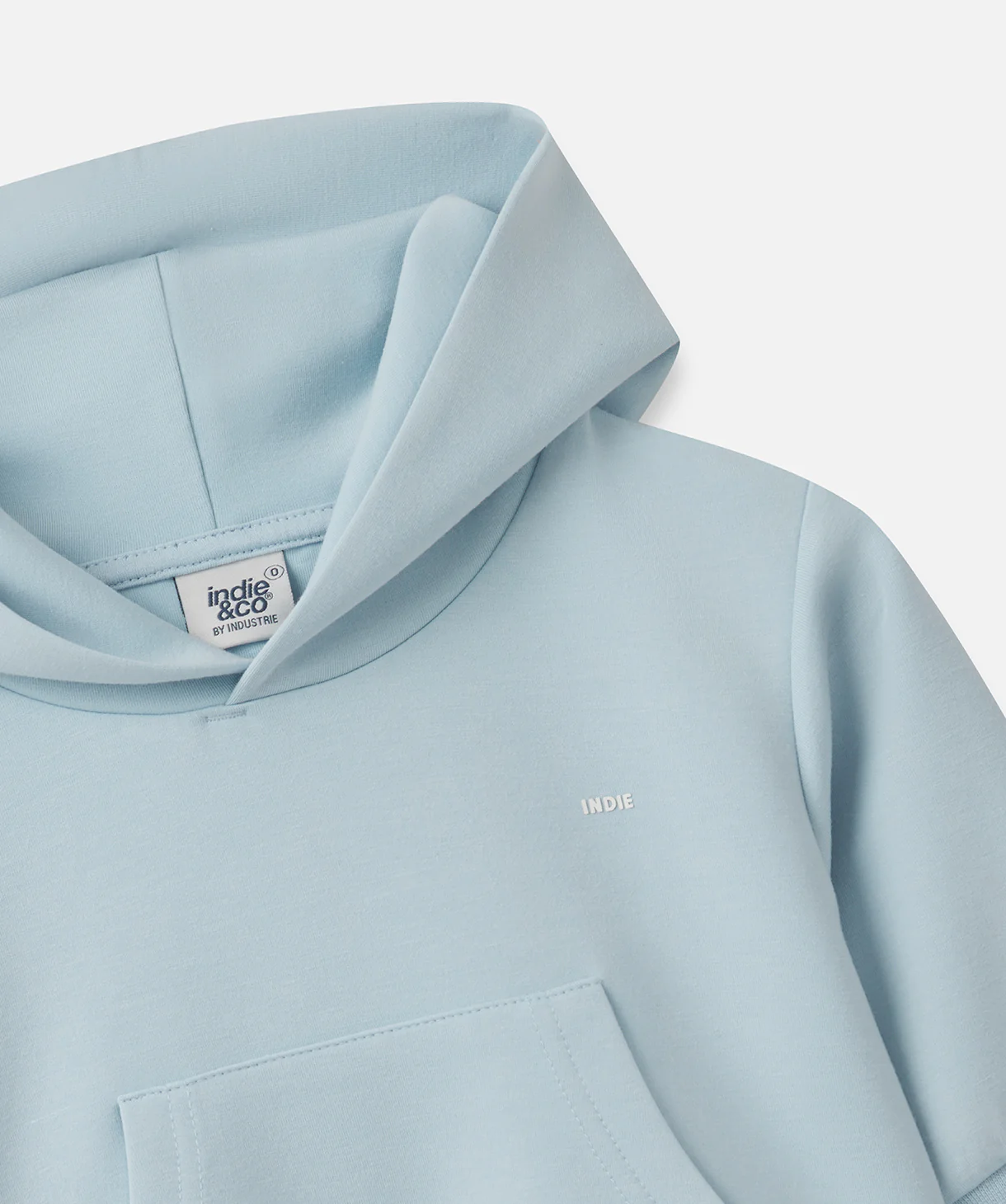 The Washed Tech Hoodie - Pale Blue - Image 2