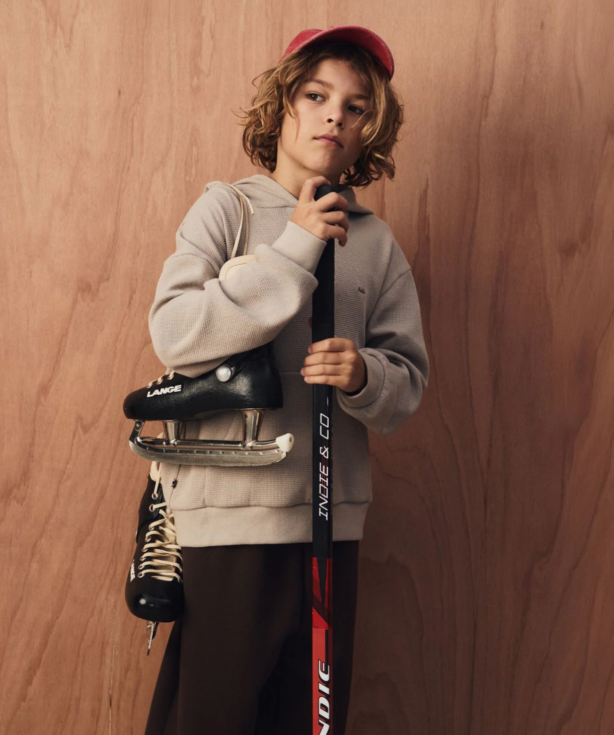 The Jackson Waffle Hoodie - Mushroom - Image 2