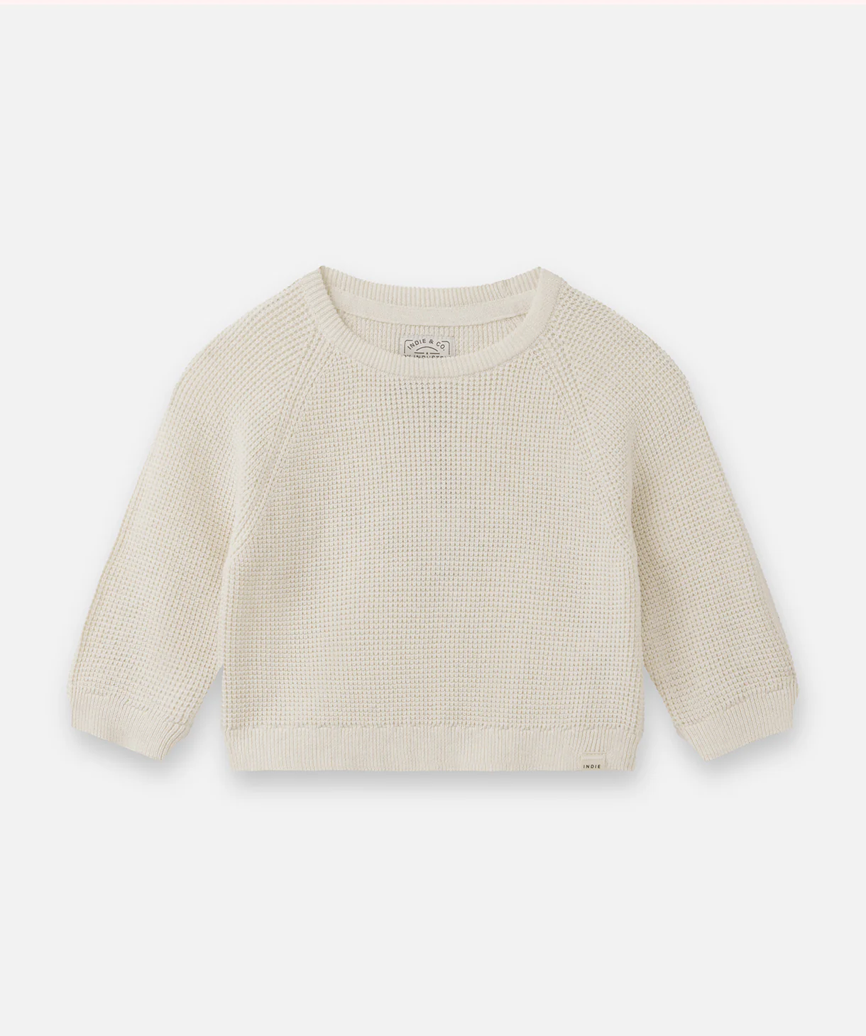 The Summit Raglan Knit - Lt Oat Melange