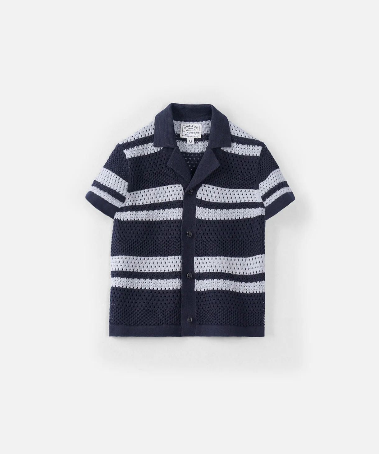 The Empire S/s Shirt - Navy/Ocean Blue