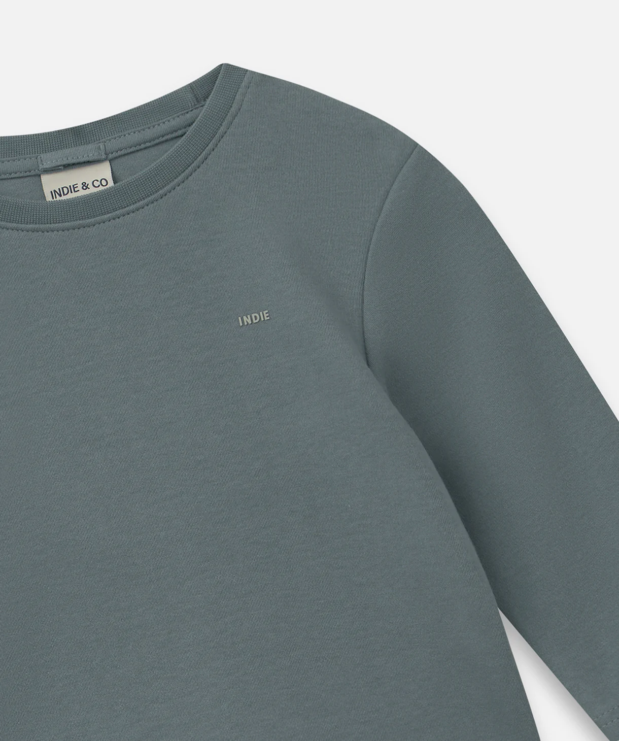 The Indie Newport Ls Tee - Petrol Blue - Image 2