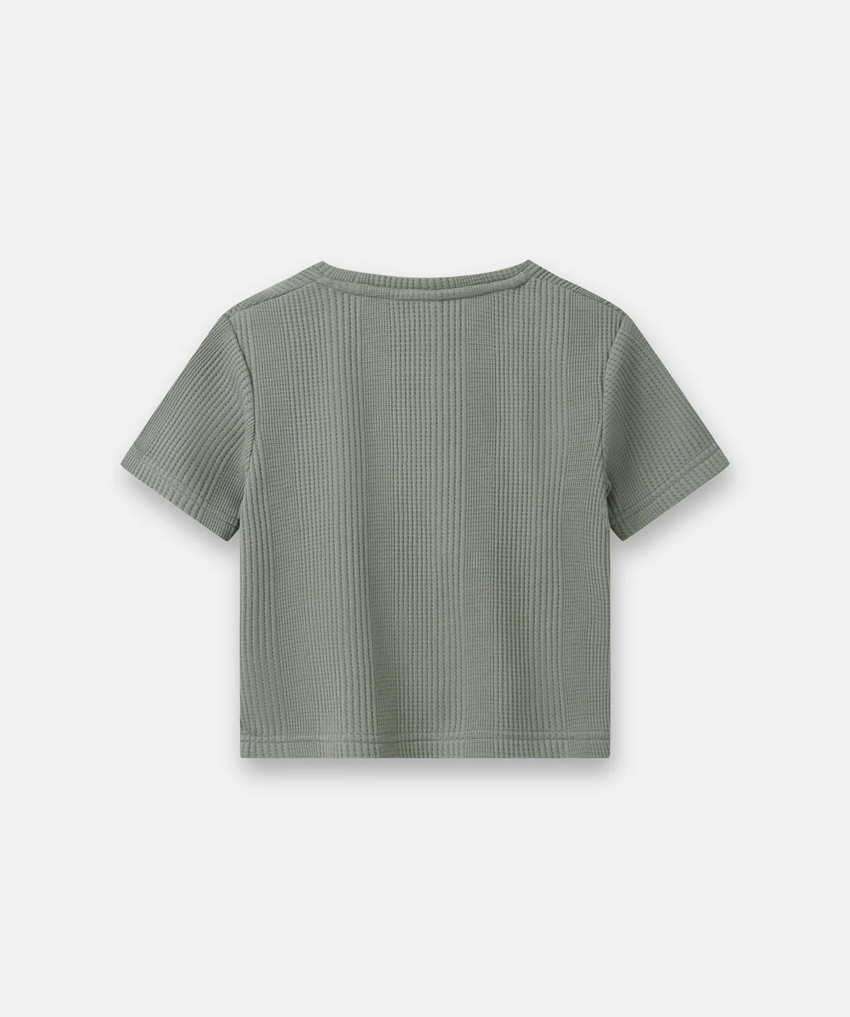 The Veneto Waffle Tee - Concrete - Image 3
