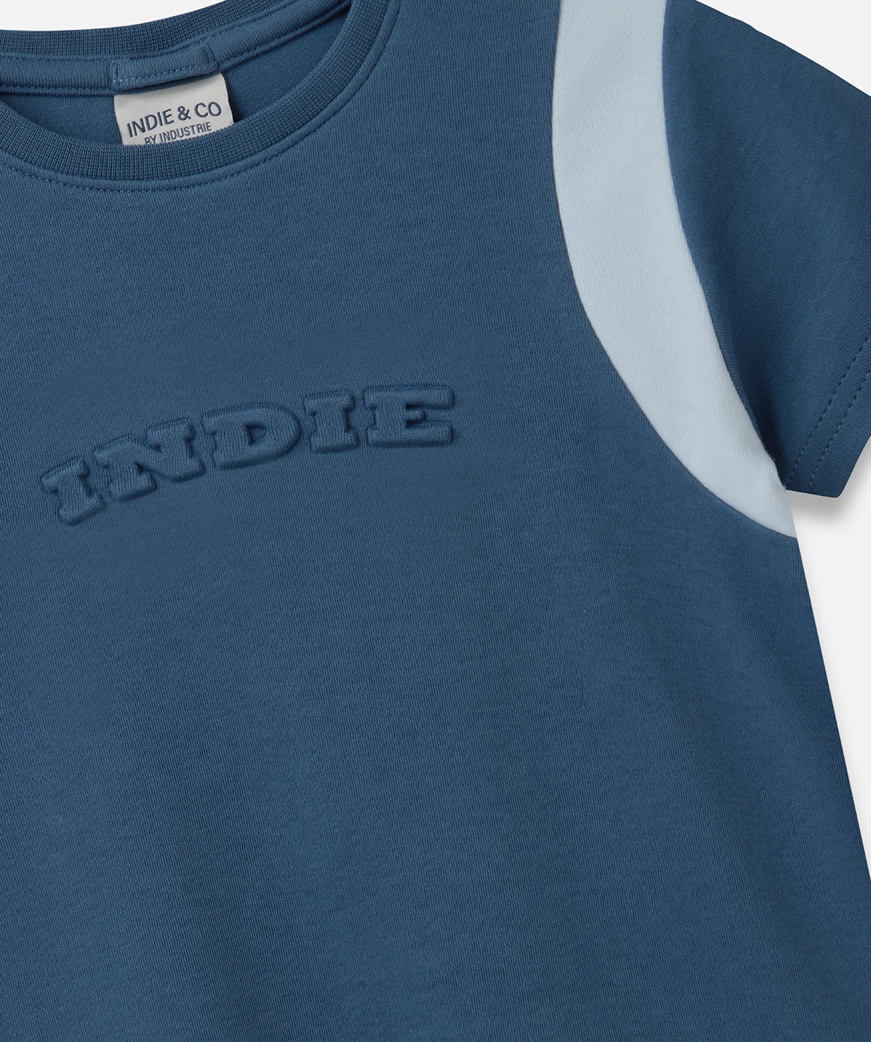 The Pier Embossed Tee - Wash Ocean - Image 2