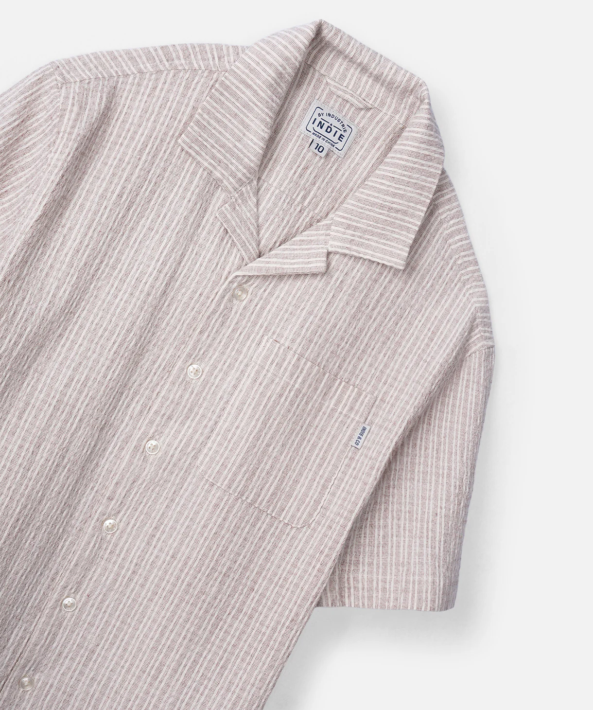 The Caleta S/s Shirt - Buckwheat/Cream - Image 3