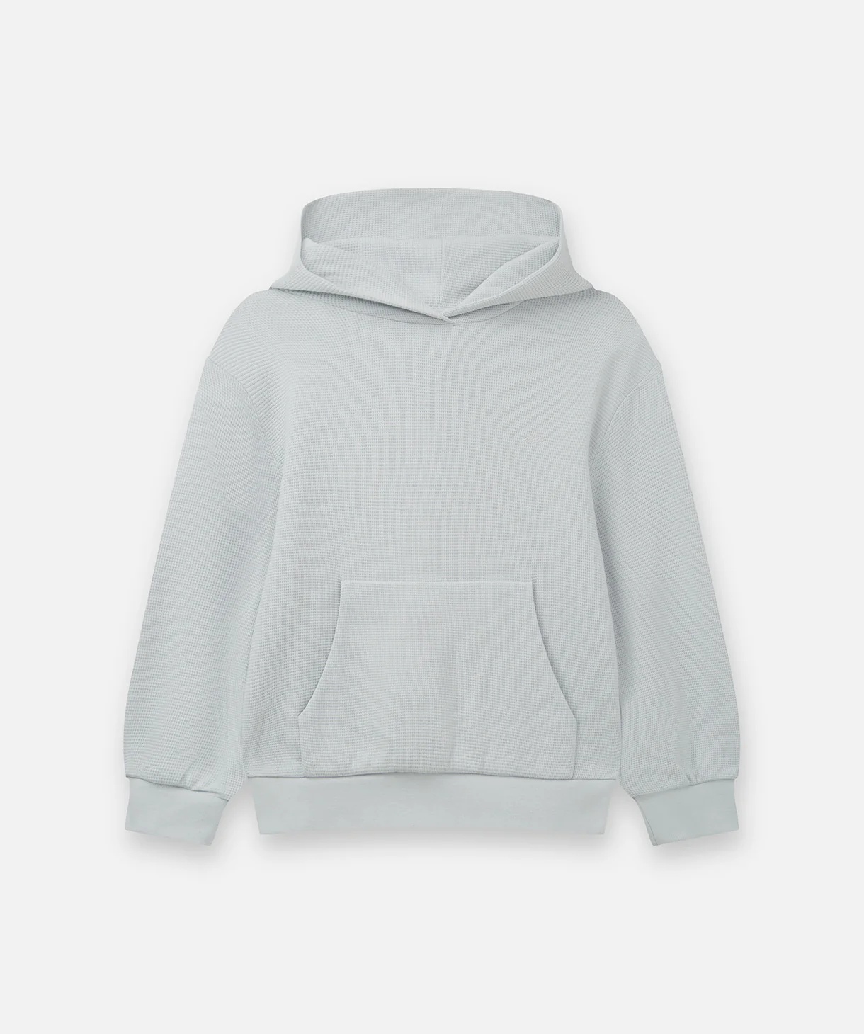 The Jackson Waffle Hoodie - Silver Blue