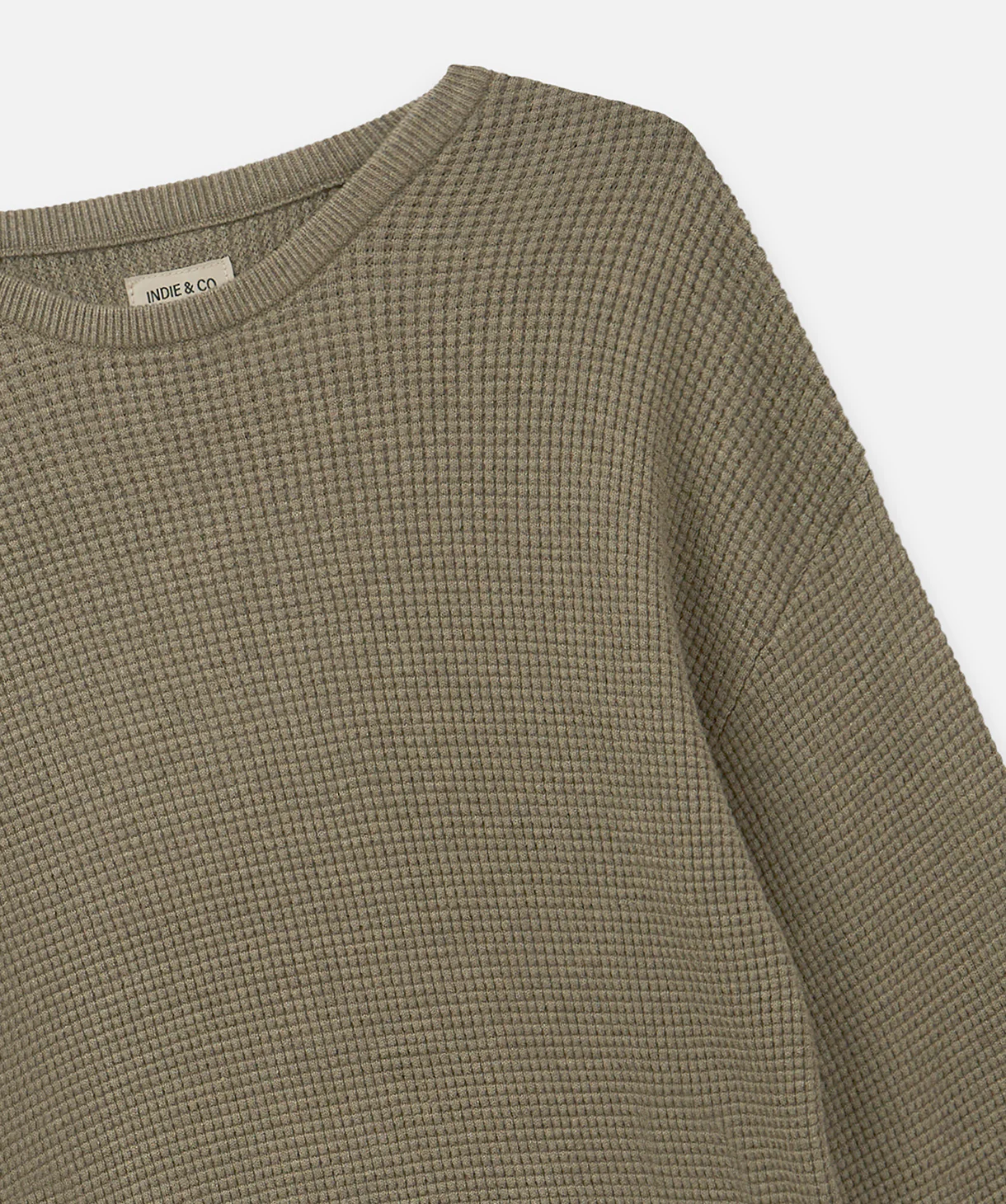 The Indie Philly Waffle Knit - Tweed Marle - Image 3
