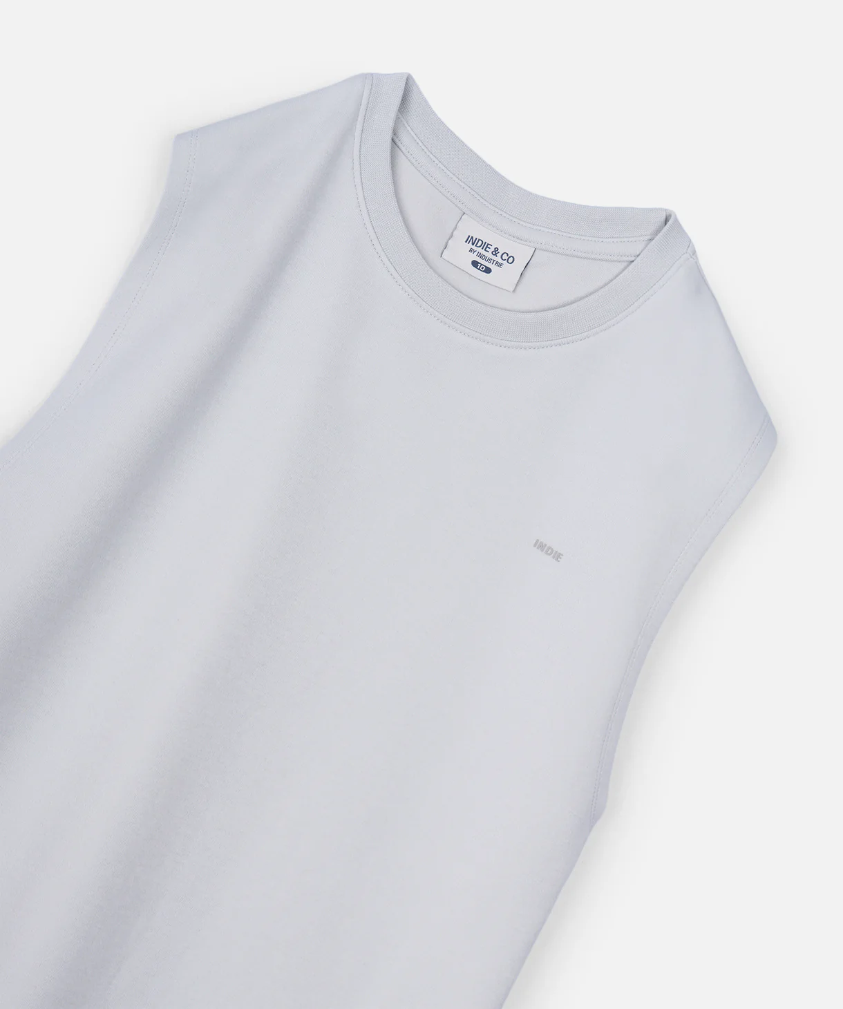 The Newport Muscle Tee - Silver Blue - Image 2