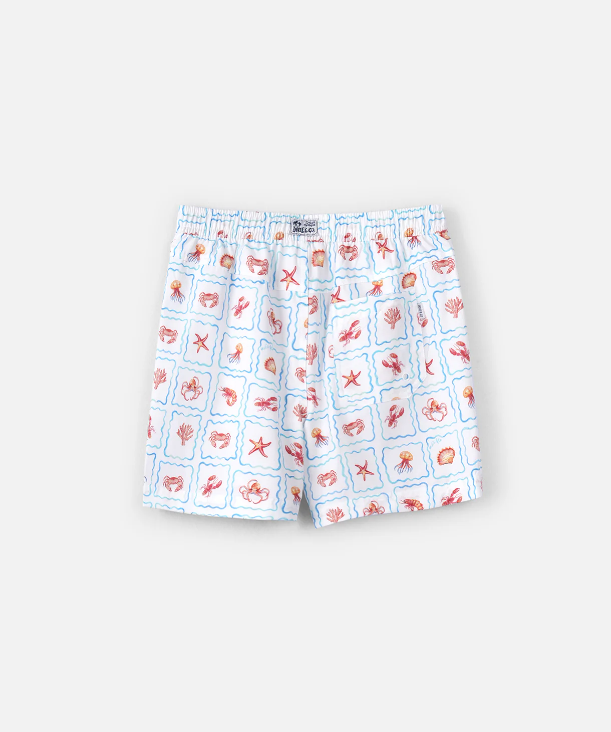 The Positano Swim Trunk - Off White Orange - Image 3