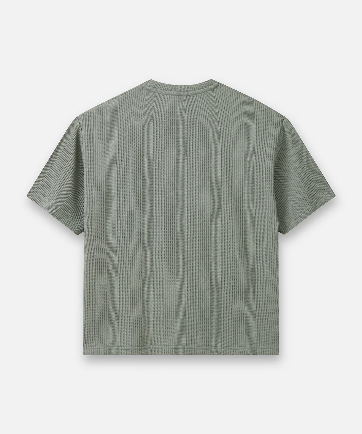 The Veneto Waffle Tee - Concrete - Image 3